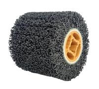 DEDRA brosse abrasive pour machine à satiner 120 x 100 mm, vitesse de rotation max. : 3700 tr/min, DED79335, non-tissé abrasif de haute qualité, ponçage dynamique, structure flexible, abrasif en