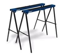 Dedra Chandelles Métalliques d’Atelier N110, Lot de 2, Capacité Max 250 kg/Paire, Stables et Robustes pour Garage, Réparation Automobile et Travaux Mécaniques
