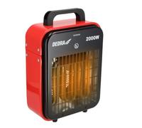 DEDRA Chauffage d’appoint électrique slim 2000 W, aérotherme soufflant portable avec thermostat réglable et 2 niveaux de puissance, radiateur électrique pour garage, atelier, chantier, cave