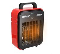 DEDRA Chauffage de Chantier 3000W - Canon à Chaleur Électrique Inclinable avec Thermostat - Aérotherme Industriel pour Garage et Atelier - Mode Ventilateur