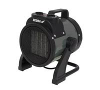 DEDRA Chauffage Électrique PTC 2 kW (2000W) - Canon à Air Chaud Céramique Sécurisé 230V - Économique, Thermostat pour Garage, Atelier, Bureau (Portable Noir DED9930C2)