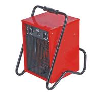 DEDRA Chauffe-air électrique 2500/5000W, 400 V, thermostat, fonction ventilateur - DED9922