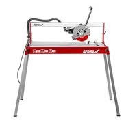 DEDRA Coupe-carreaux électrique 800 W, longueur de coupe 620 mm, disque diamant 200 x 25,4 mm, coupe en diagonale 430 mm, coupe à eau, table aluminium 830 x 395 mm.
