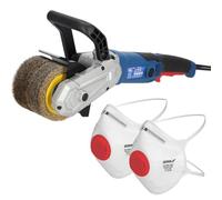 DEDRA DED7933A01 Kit de satin 1300 W + brosse en métal et nylon + 2 masques anti-poussière FFP2