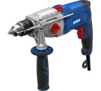 Dedra Ded7961 Perceuse À Percussion 1100W, Deux Vitesses, 0-1200, 0-3200 Rpm, Mandrin e 13Mm, Corps En Aluminium