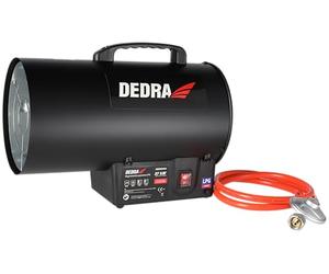 DEDRA DED9943ADE Pistolet à gaz 27 kW 300 m³/h, Allumage piézoélectrique, plage de température de fonctionnement : 20 à 50 °C, ventilateur intégré, système de sécurité mobile et ergonomique
