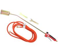 DEDRA Kit de couvreur, brûleur à gaz à buse unique, brûleur de chauffe industriel, désherbeur thermique, buse Ø 60 mm, tuyau de 5 m, température de chauffe maximale 1 850 °C