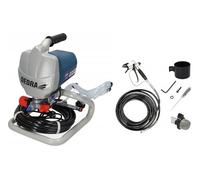 Dedra Station de Peinture airless Haute Pression 650 W, 205 Bar, débit 1,1 l/Min, Tuyau 7,5 m, Pompe à Piston pour Peinture Murale intérieure et extérieure, pulvérisateur sans air