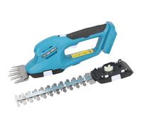 DEDRA Taille-haie SAS+All 18 V, 1200 TR/Min, Vitesse de Rotation DED6989, idéal pour Couper Les Bordures de pelouse, Changement de Lame Rapide, Fonctionnement sur Batterie, poignée Ergonomique, sans