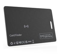 DEEBYCOO Traceur Carte pour Portefeuille, Carte Localisateur Rechargeable Compatible avec Apple Localiser (iOS Uniquement), Bluetooth Wallet Tracker pour étui à Bagages, résistante à l'eau IP68