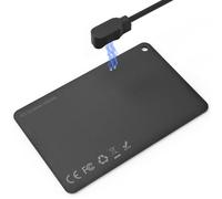 DEEBYCOO Wallet Tracker Card Compatible avec Apple Localiser(Uniquement iOS), Localisateur de Portefeuille Rechargeable, Traceur de Valises, Portefeuilles, Étiquettes de Bagages