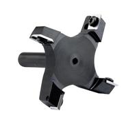 DEEFIINE Fraise à Surfacer Tige 12mm Défonceuse, Fraise de Rabotage avec Diamètre de Coupe de 76mm, Fraise a Raboter cmt avec 4 Lames, Fraise CNC pour bois réversible