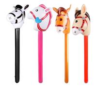 deegbbyi 4 Pièces Cheval Gonflable, Bâtons Gonflables de Cheval | Ballon Gonflable Taille Horse, Convient pour la Décoration de Fête d'anniversaire sur le Thème du Horse de Noël