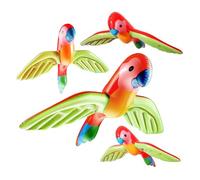 deegbbyi 4 Pièces Perroquet Gonflable, Décor de Perroquet Gonflable, Jouets de Plage d'extérieur, pour Halloween Fête, Accessoires Photo, Anniversaire Fête, Décoration Piscine
