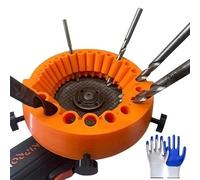 deegbbyi Outil d'Affûtage de Forets, Accessoire De Meulage de Outil de Perçage, Affûteur de Mèche Multifonctio, Générique Drill Bit Sharpener, Affûteuse de Mèche Polyvalente, pour Tous les Forets