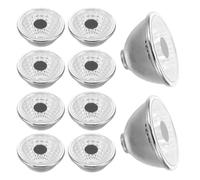 DEEPCRAFF 100 Pièces Abat-jour Noir en Plastique pour Projecteur Décoratif Solaire, Lampe pour Figurines et Statues de Jardin, Installation Facile pour Patios et Intérieur Réutilisable