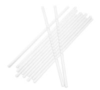 DEEPCRAFF 12 Pièces Baguette de Verre 20cm Lisse pour Agitation en Laboratoire, Outil Transparent Résistant pour Mélange et Drainage Expérimental