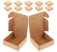 DEEPCRAFF 15pièces Boîtes Kraft Papier pour Savons Artisanaux et Cadeaux Boîtes Carrées Emballage Fête et Bonbons Coffrets Vides pour Cadeaux et Décorations