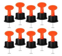 DEEPCRAFF 51 Pièces Kit de Système de Nivellement Carrelage Réutilisable en Acier Manganèse et Pp pour Sol et Mur, Outil de Pose Pratique Réduisant de Ponçage