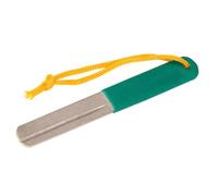 DEEPCRAFF Aiguiseur D'hameçons Double Face en Métal avec Pointe Arrondie | Lime à Affûter les Crochets, avec Bande Suspendre et Cordelette, pour Pêche Eau et Terre