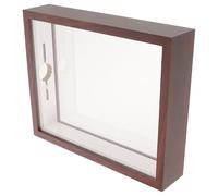 DEEPCRAFF Boîte de Rangement pour Capsules de Bière, Cadre D’Affichage pour Capsules de Bouteille, Bois Acrylique, 31x22,5x5,5cm, Vintage, pour Bar et Décoration Intérieure, Collectionneurs