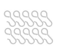 DEEPCRAFF Crochets en Fer Argenté Fixation Résistante la Déformation Lot de 10 pour Housses de Siège Auto et Appuie-tête pour Véhicules et Taxis