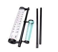 DEEPCRAFF Ensemble de 2 Thermomètres Extérieurs en Plastique Anémomètre et Pluviomètre pour Décoration de Jardin et Mesure Précise Température Vent
