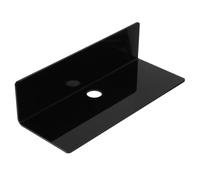 DEEPCRAFF Étagère Murale sans Perçage en Acrylique Noir, Étagère Flottante Légère et Murale pour Chambre et Salon, Support de Rangement Moderne et Pratique
