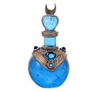 DEEPCRAFF Figurine Statue Charmante de Flacon de Potion Magique en Résine Bleue, Décoration Créative et Solide pour Maison pour Bureau ou Salon