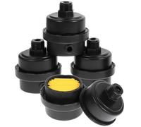 DEEPCRAFF Filtre à Air Compresseur Silencieux 4pcs en Plastique Filetage 20mm pour Compresseur D'air, Pièce de Rechange Anti-humidité Bruit