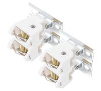 DEEPCRAFF Lot de 4 Verrous de Stores Romains en Plastique et Fer pour Rideaux Bambou, Accessoires Robustes pour Chambres et Restaurants, Blocage du Cordon