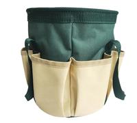 DEEPCRAFF Paquet à Outils en Tissu Oxford Grosse Capacité Multiples Poches, Structure Rigide et Corde Épaisse, pour Jardinage et Usage Domestique