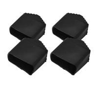DEEPCRAFF Patins Antidérapants Forme Carrée 2x4cm Lot de 4 en Caoutchouc Noir Stabilité et Résistance à L'usure pour Pieds D'échelle Pliable Usage Intérieur Sécurisé