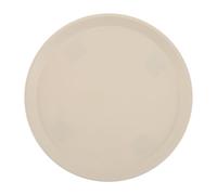 DEEPCRAFF Plateau Mobile Rond pour Pot de Fleurs Léger avec roulettes Universelles Cachées en Plastique et Métal Blanc Dimensions 31,5x31,5x4,2cm pour Plantes D'intérieur et D'extérieur