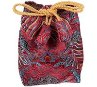 DEEPCRAFF Pochette à Cordon en Tissu Carré - de Rangement pour Bijoux et Monnaie - Idéal pour Cadeaux et Stockage lors d'Événements et Réceptions