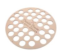 DEEPCRAFF Présentoir Mural en Bois Naturel pour 34 Balles de Golf, Cadre Rond Sécurisé et Stable, Rangement Élégant pour Bureaux et Clubs de Golf