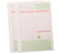 DEEPCRAFF Recharge de Papier A5 Lot de 2 Paquets de 45 Feuilles à 6 Trous Papier Coloré pour Écrire et Dessiner Design Attrayant pour Agenda et Cahier Spirale