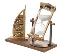 DEEPCRAFF Sablier de Bureau Vintage en Plastique Doré Minuterie, Décoration Délicate et Rétro pour Activités de Bureau et Décoration de Table