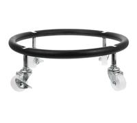 DEEPCRAFF Support Mobile Design Extérieur Élégant avec Roues Pivotantes et Frein en Acier Inoxydable Fixation Sécurisée pour Réservoir de Propane pour Bonbonne de Gaz pour Usage Domestique
