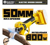 Déesse électrique sans brosse 50mm cisaille électrique sans fil arbre fruitier bonsaï ciseaux électriques pour Dewalt 20V batterie broche blade-1pc