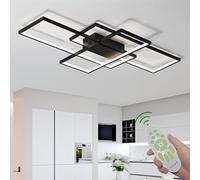 Deevin LED Plafonnier Dimmable Salon Lampe Luminaire 59W Moderne Avec Télécommande Chic Métal Lampe De Plafond Lustre Pour Chambre Salle À Manger Bureau Plafond Suspension Lampe