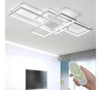 Deevin LED Plafonnier Dimmable Salon Lampe Luminaire 75W Moderne Avec Télécommande Chic Métal Lampe De Plafond Lustre Pour Chambre Salle À Manger Bureau Plafond Suspension Lampe
