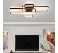 Deevin LED Plafonnier Dimmable Salon Lampe Luminaire Moderne Avec Télécommande Chic Métal Lampe De Plafond Lustre Pour Chambre Salle À Manger Bureau Plafond Suspension Lampe