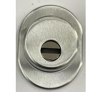 Defender - Embout de protection universel pour sécurité extérieure, accessoire original ATRA-DIERRE pour serrures à cylindre européen, avec monstre et vis entraxe 31 mm, finition chrome satinée