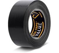 Defender EXA-TAPE-VALUE B 50 - Ruban de tissu, noir, brillant, 50 mm x 50 m - Rubans adhésifs et plus encore