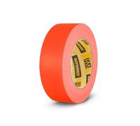 Defender Gaffer EXA-TAPE : ruban adhésif en tissu pour le masquage, la fixation et le marquage, forte adhérence, déchirable à la main, mat, orange fluorescent, 38 mm נ25 m