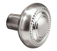 Defender Security E 2643 Boutons de porte de style colonial, Poignée de porte intérieure, 1/4'' Entraînement carré en acier forgé, finition nickel satiné, avec broches.