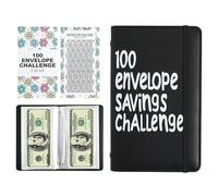 Défi d'Économie de 100 Enveloppes | Livre Challenge Épargne,Organisateur Argent pour Revenus Gestion Budget Fonds Urgence Famille