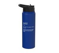 Définition du jazz - Explication amusante de la musique de jazz sarcastique Stainless Steel Insulated Water Bottle