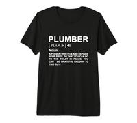 Définition Plombier Tuyauteur Plomberie T-Shirt Haut de Gamme